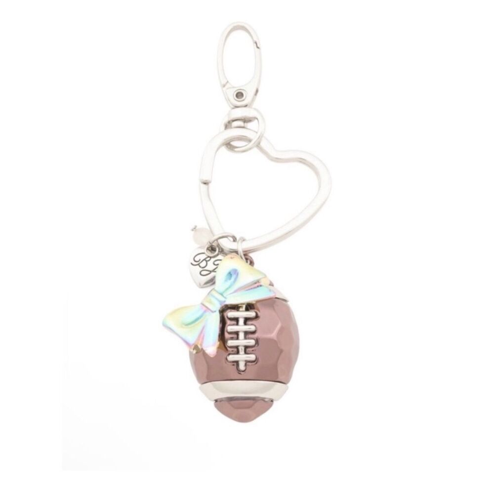 Betsey Johnson Brown Football
Bow Keychain Bag Charm